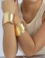 Fashion 7# Metal Geometric Glossy Bracelet
