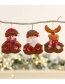 Fashion Bear Christmas Flannel Cartoon Pendant