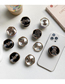 Fashion Twist Wreath - Gray Diamond 5 Words - Silver Alloy Diamond Digital Geometry Cell Phone Airbag Holder