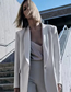 Fashion Grey Silk Satin Strap Bodysuit