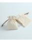 Fashion Off-white 7*9cm Brushed Cotton And Linen Jewelry Bag