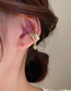 Fashion Silver Alloy Inlaid Zirconium Love Ear Clip