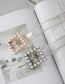 Fashion Love Rhinestone Transparent (car Gold Edge Beads) Pvc Diamond Heart Buckle Transparent Belt
