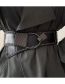 Fashion Black M Code (70~90 Waist) Studded Stretch Wide Belt