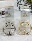 Fashion Gold Square Button Eyelets Resin Transparent Square Buckle Wide Belt