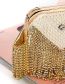 Fashion Gold Rhinestone Tassel Beaded Large Capacity Clutch