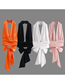 Fashion Pink Solid Color Halter Tie Top