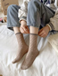Fashion Grey Cotton Knit Socks