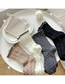 Fashion Black Cotton Knit Socks