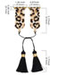 Fashion S (suitable For 38mm/40mm) Rice Beaded Beaded Woven Leopard Fringe Watch Strap