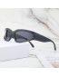 Fashion Pearl Silver 3 Gray Pc Cat Eye Wide Leg Sunglasses