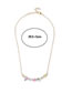 Fashion Pink Metal Gravel Beaded Necklace