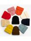 Fashion Coffee Solid Knit Rollover Hat