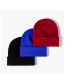 Fashion Leather Powder Solid Knit Rollover Hat