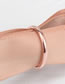 Fashion Rose Gold Us Titanium Steel Geometric Bare Body Bracelet
