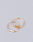 Fashion Rose Gold Titanium Steel Gold Plated Baguette Ring