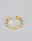 Fashion Gold Titanium Steel Geometric Wings Ring