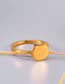 Fashion Gold Titanium Steel Gold Plated Piggy Ring