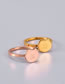 Fashion Gold Titanium Steel Gold Plated Piggy Ring