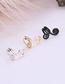 Fashion Rose Gold Alloy Geometry Curved Ear Clips