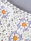 Fashion White Blend Crochet Suspender