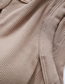 Fashion Khaki Cotton Cutout Vest