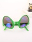 Fashion Alien Green Frame Grey Lens Glasses Alien Sunglasses