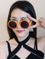 Fashion Small Orange Glasses Abs Small Orange Sunglasses