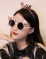 Fashion Pink Bridal Glasses Plastic Alphabet Sunglasses