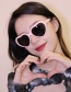Fashion Red Heart Ac Love Sunglasses