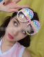 Fashion Colorful Striped Chick Hatching Glasses Colorful Striped Sunglasses