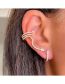 Fashion Silver Alloy Diamond Snake Ear Cuff