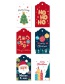 Fashion S619# 48 Tags + 50 Red And White Cotton Ropes Paper Christmas Three-dimensional Cartoon Tag