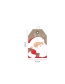 Fashion 513#christmas Gloves (set) With Rope Christmas Print Hang Tag Hanging Card