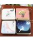 Fashion Random Cartoon Sticky Note Pad With Iron Ring Button