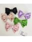 Fashion Green Solid Color Bow Hair Clip