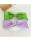 Fashion Green Solid Color Bow Hair Clip