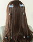Fashion Powder Blue Colorful Butterfly Tassel Hair Clip