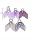 Fashion Purple Fabric Floral Long Tail Bow Hair Tie Set