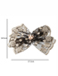 Fashion Black-2 Lace Flower Embroidered Bow Hair Clip