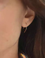 Fashion Silver Geometric Half Circle Earrings