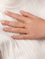 Fashion Small Silver Solid Copper Glossy Edge Open Ring