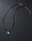 Fashion Libra (fluorescence) Luminous Zodiac Round Glass Buckle Necklace