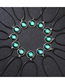Fashion Leo (fluorescence) Luminous Zodiac Round Glass Buckle Necklace
