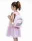 Fashion Pure Pink Cartoon Plush Unicorn Backpack
