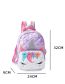 Fashion Purple Quilted Unicorn Cartoon Backpack