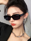 Fashion Transparent White And Blue Sheet Pc Square Large Frame Sunglasses