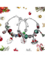 Fashion Color Beads Love (2 Sets) Alloy Geometric Christmas Tree Bell Snowflake Diy Beaded Bracelet
