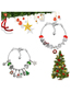Fashion Christmas House Gift Box (5pcs) Alloy Geometric Christmas Tree Bell Snowflake Diy Beaded Bracelet