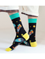 Fashion 30# Cotton Print Socks
